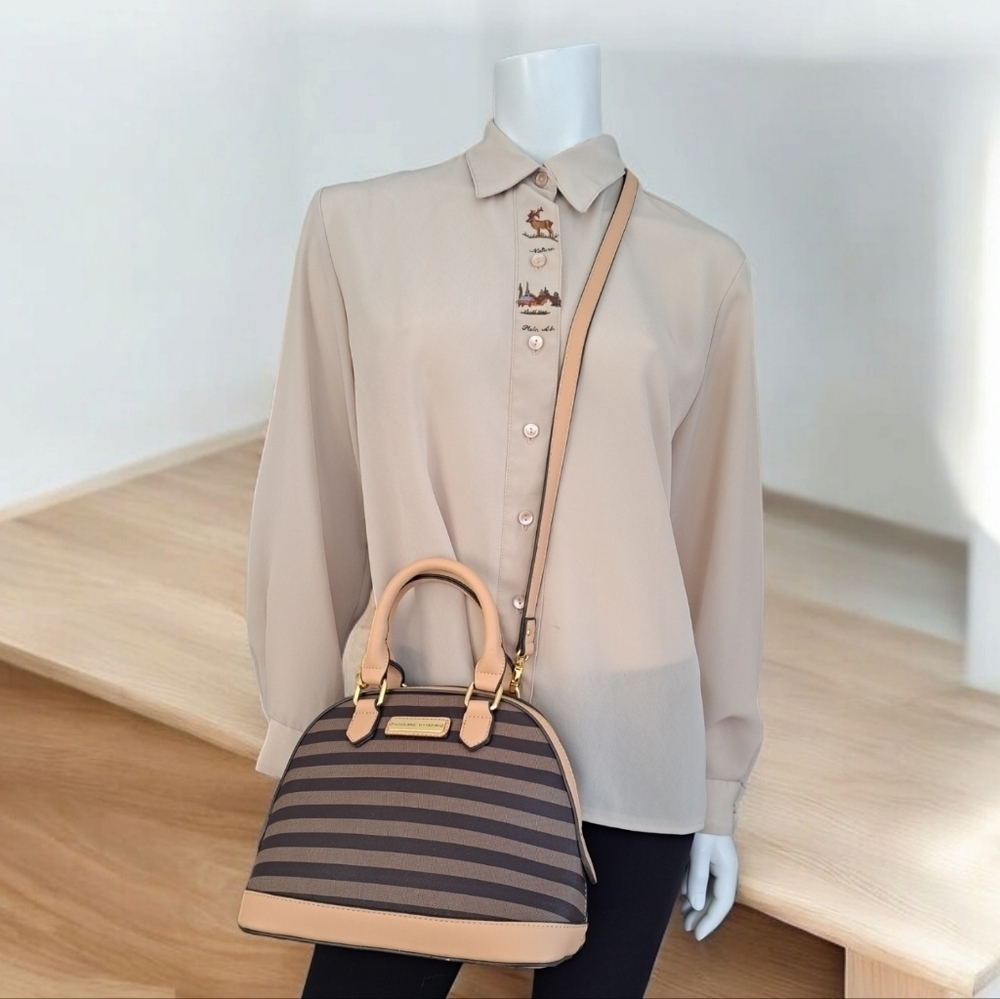 Adrienne Vittadini faux leather crossbody bag & handbag vegan purse tote